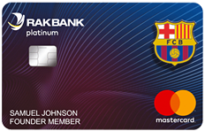 RAKBANK FC Barcelona Platinum MasterCard Credit Card